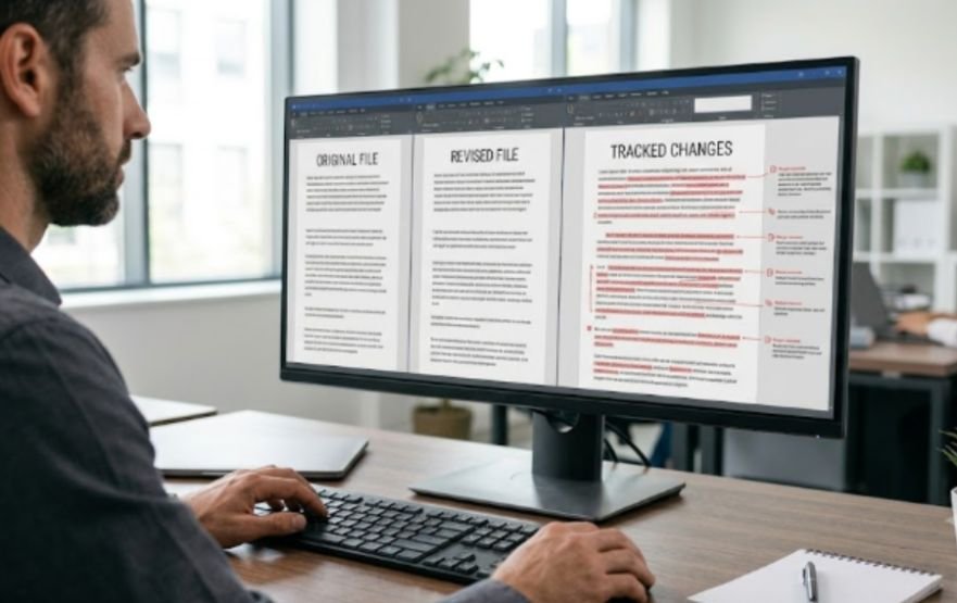 How to Compare Two Documents for Differences in Word
